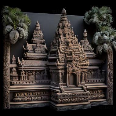3D модель Ангкор-Ват (STL)